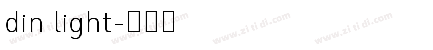 din light字体转换